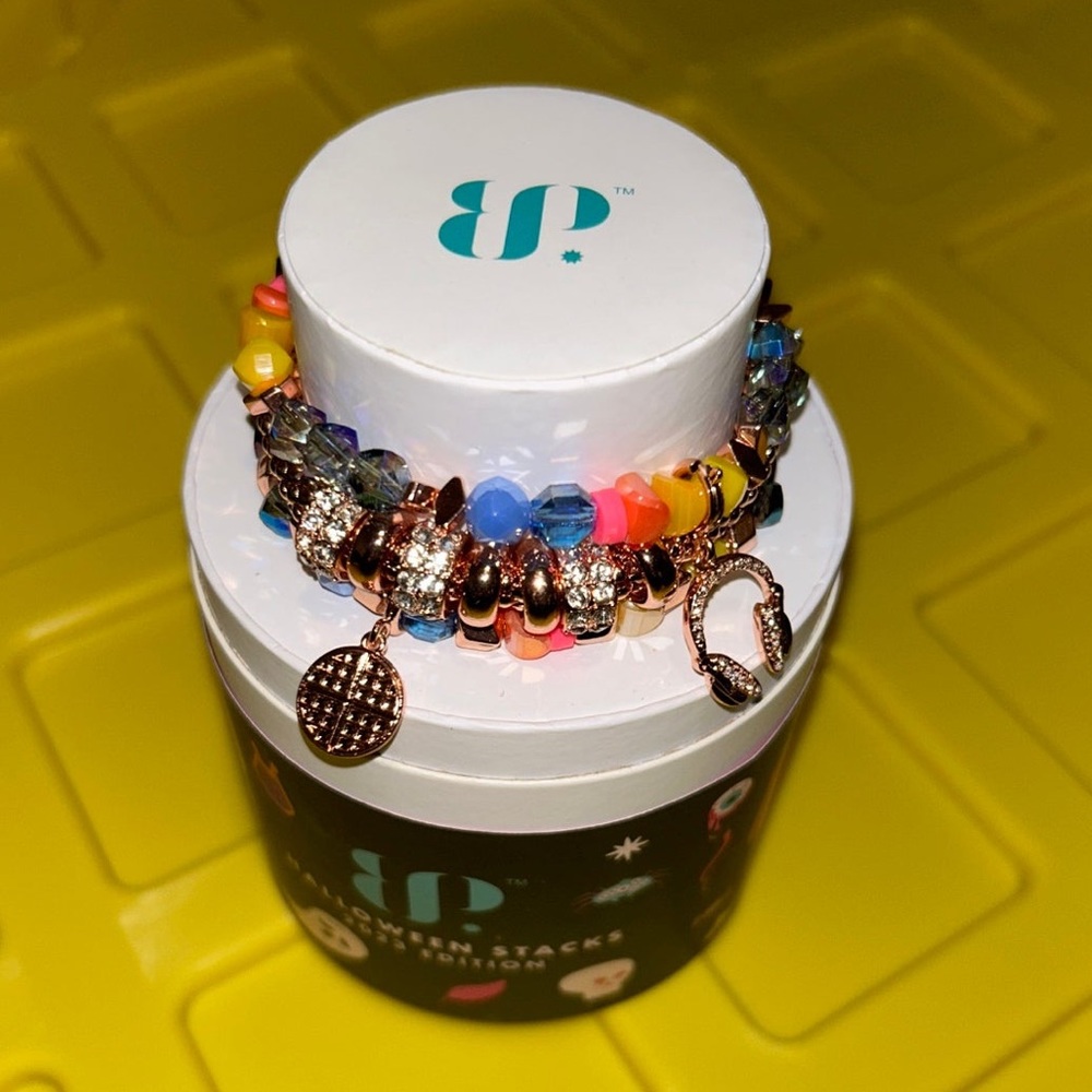 SOLD Bomb Party Halloween 2023 Bracelets Stack